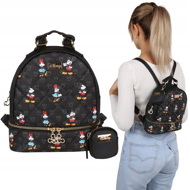 Disney Sac à bandoulière Mickey 100 à double compartiment gris