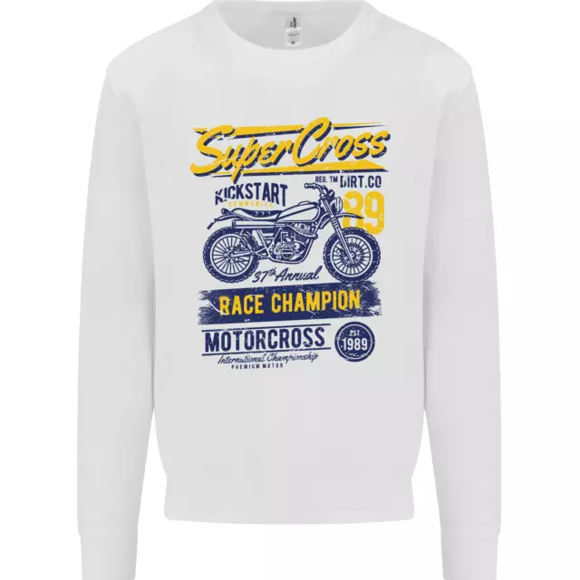 Supercross MotoX Dirt Bike Motocross Kids Sweatshirt Jumper