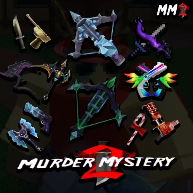 Roblox Murder Mystery 2 MM2 Batwing Ancient Godly Scythe Knife Fast  Shipping!