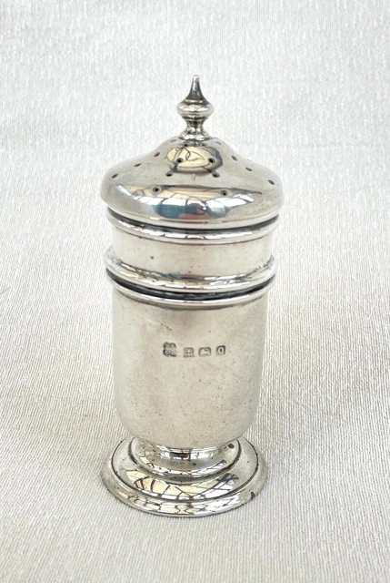 GRANDE SHAKER PEPE ARGENTO STERLING - Martin HALL & Co, Birmingham, 1913.