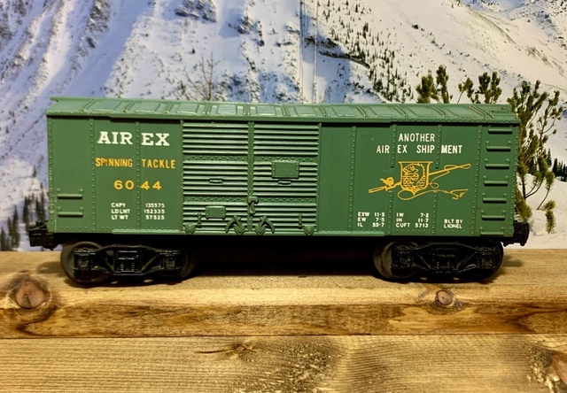 Lionel Postwar 6044 Airex Teal/Green Boxcar (Scarce) Htf O Gauge O27