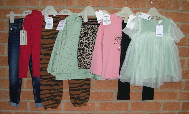 BNWT 100% NEXT Girls Bundle Leggings Skirts Tops Jumper Jeans Age 2-3 98cm NEW