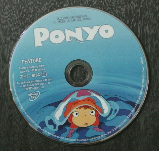 PONYO (DVD ONLY) Walt Disney / Studio Ghibli Anime Classic $7.42 - PicClick
