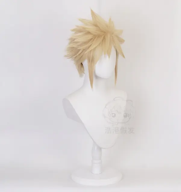 Final Fantasy VII Cloud Strife Virus Trip DMMD FF7 Anime Cosplay Wig