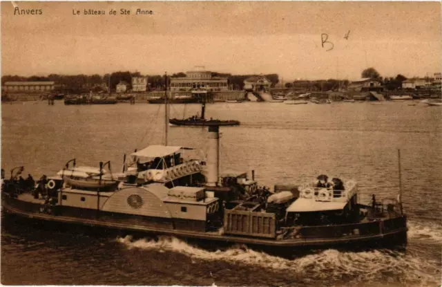 CPA AK Anvers Le bateau de Ste-Anne SHIPS (755151)