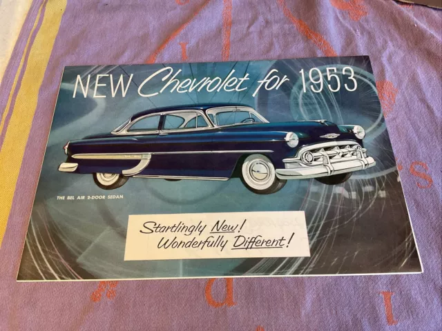 1953 Chevrolet Car Sales Brochure / Nice Original Dealership Folder!