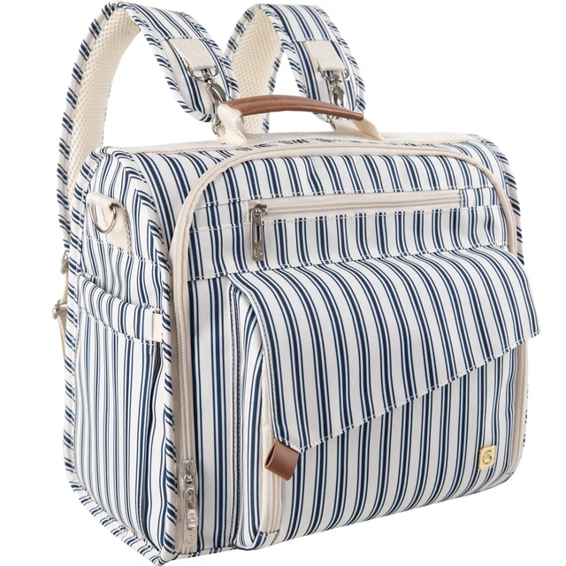 Diaper Bag Large, Support Baby Stroller, Converted Into a Tote Bag