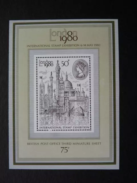 Great Britain. Miniature Sheet. 1980. London Int. Stamp Exhibition. Sg. Ms 1119.