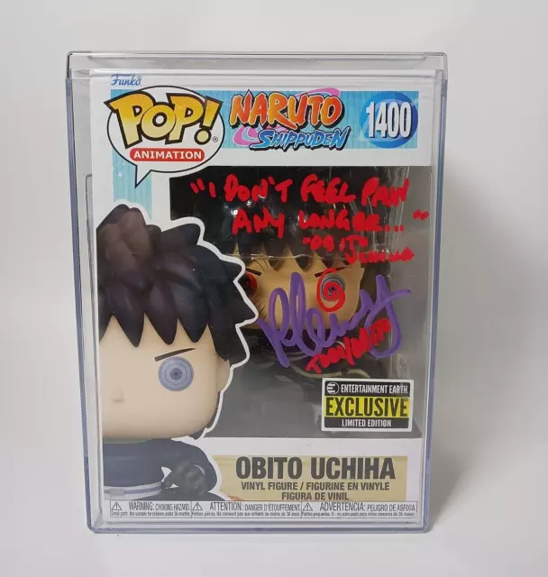 Funko Pop! Vinilo: Naruto Shippuden - Firmado Obito Uchiha #1400 Autógrafo PSA