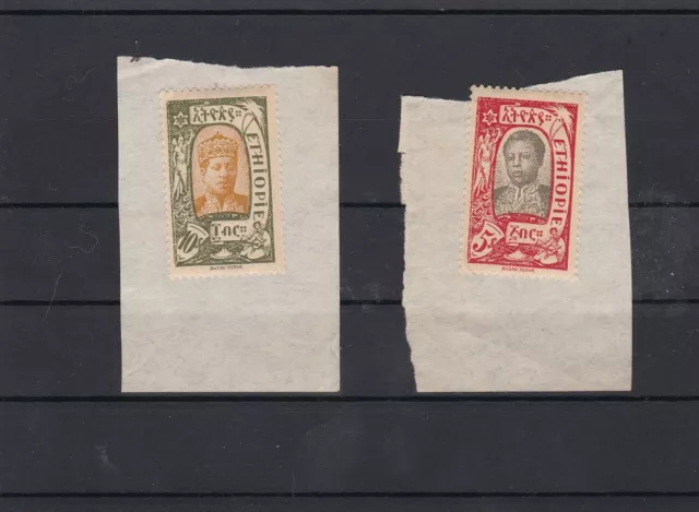 ethiopia 1919 mounted mint high value  stamps  refs 18339