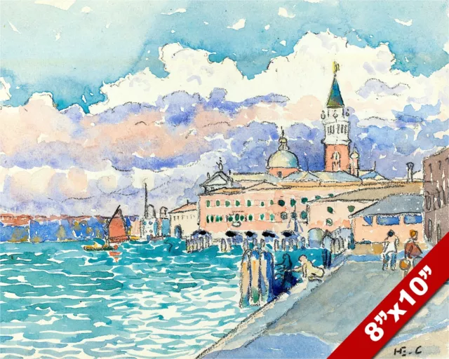 Venice Waters Italy Watercolor Henri Cross Painting Art Real Canvas Giclee Print