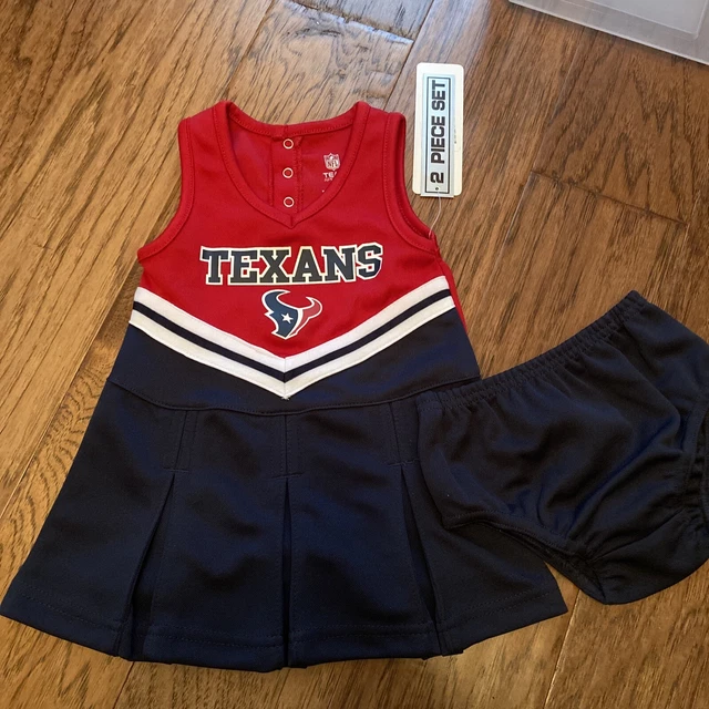 Houston Texans NFL Apparel Cheerleader Outfit - 12 Months. 2 Pieces. New