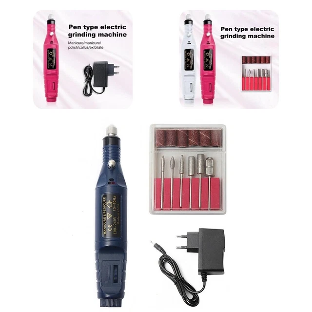 1 set file elettrico manicure fai da te facile pulizia tampone unghie elettrico comodo