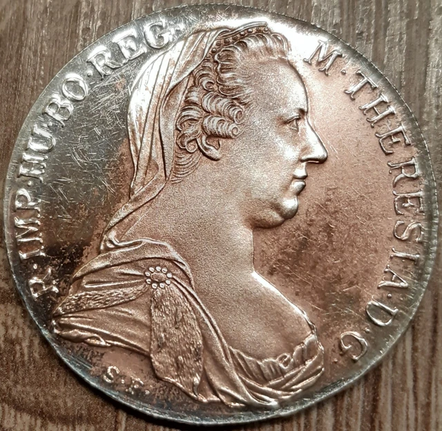 SILBERMÜNZE MARIA THERESIA Taler 1780 X starke Kupfer Oxidation EUR 22 ...