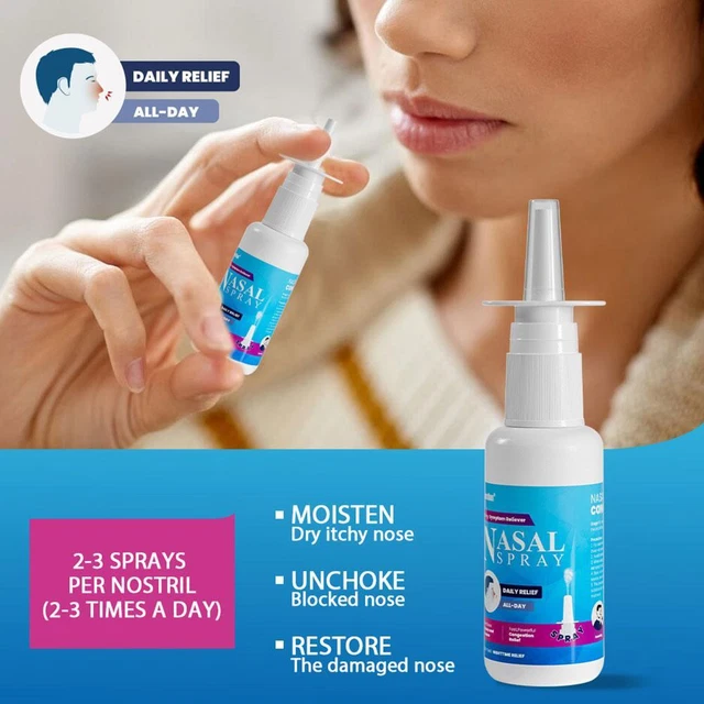 NASAL SPRAY RHINITIS Sinusitis Congestion Care Nose ItchRelief Sprayer