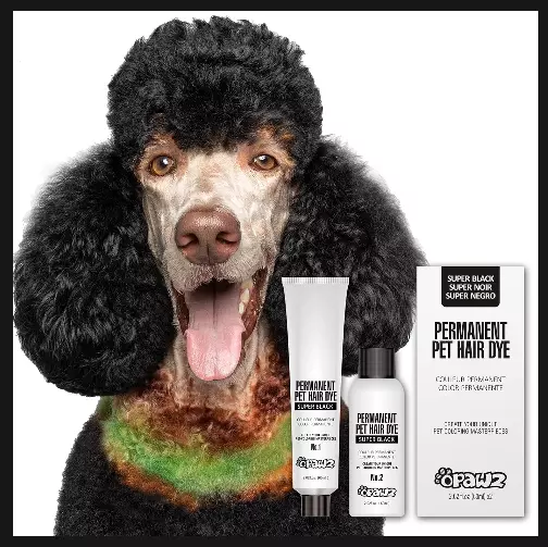 OPAWZ Permanent Dog Hair Dye, Pet Hair Dye Safely Used by Grooming Salons for a
