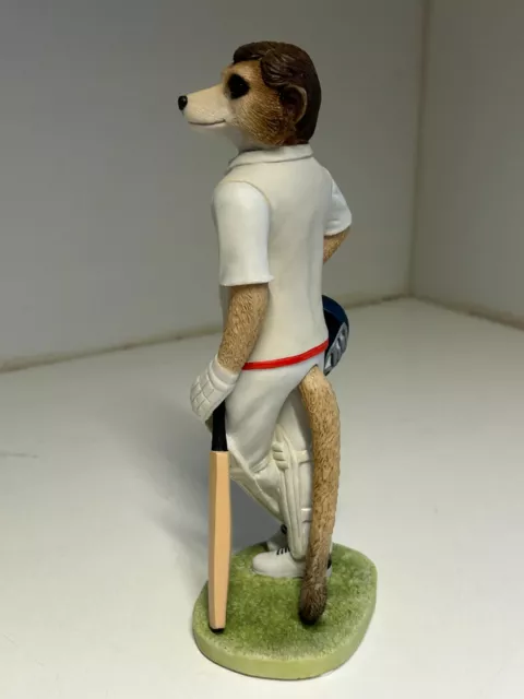 Country Artists Magnificent Meerkats CA04523 Waiting To Bat Cricketer H24cm 3