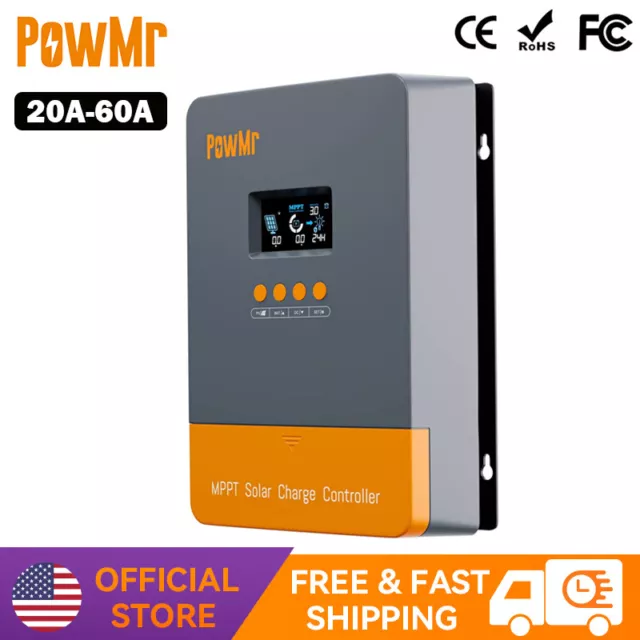 12/24/36/48V 20/30/40/60A MPPT Solar Charge Controller Panel Battery Regulator