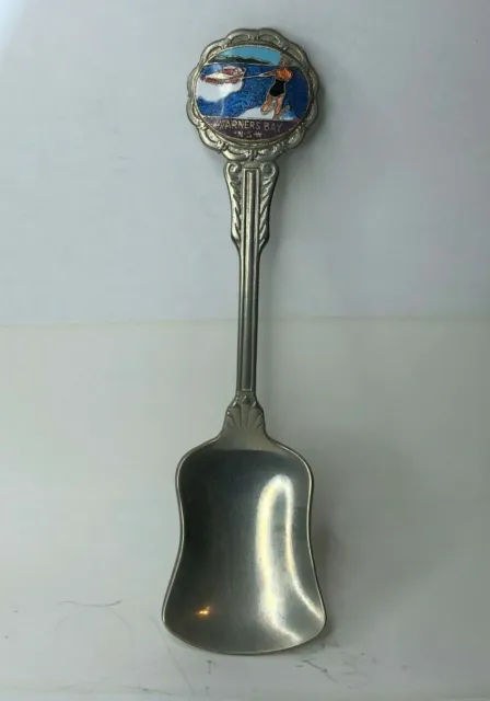 Vintage Warners Bay New South Wales Souvenir Sugar Shovel Spoon silver plated