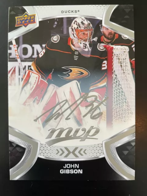 John GIBSON 2021-22 Upper Deck MVP Silver Script #40 Anaheim Ducks