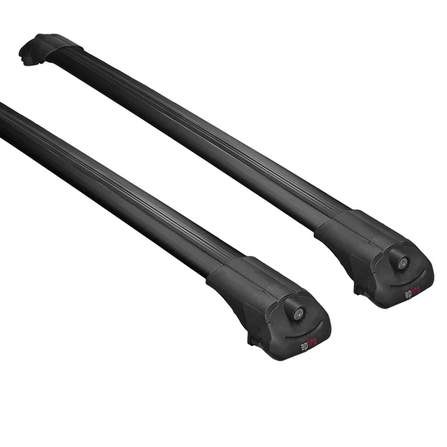 Barres De Toit Aluminium ACE-1 Pour BMW X3 (E83) 2003-2010 - Charge 75 Kg, Noir, 2 Barres, Antivol