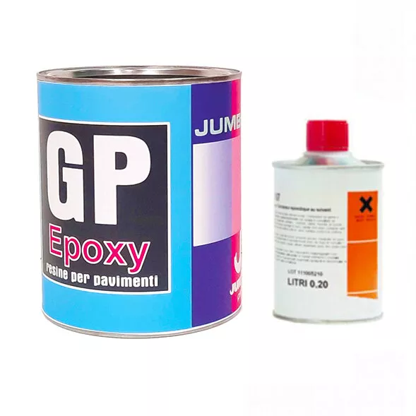 Résine Époxy pour Sols à Forte Trafic (A+B) KG 5 ( Mètre Carré 50) Gp Epoxy