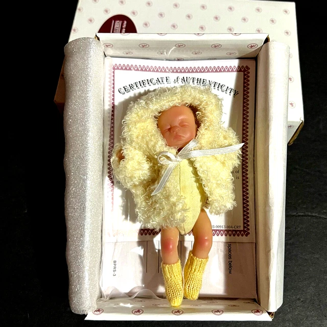 Ashton Drake Miniature Newborn Doll 4.5 in. "Good as Gold" Orig Box COA 2