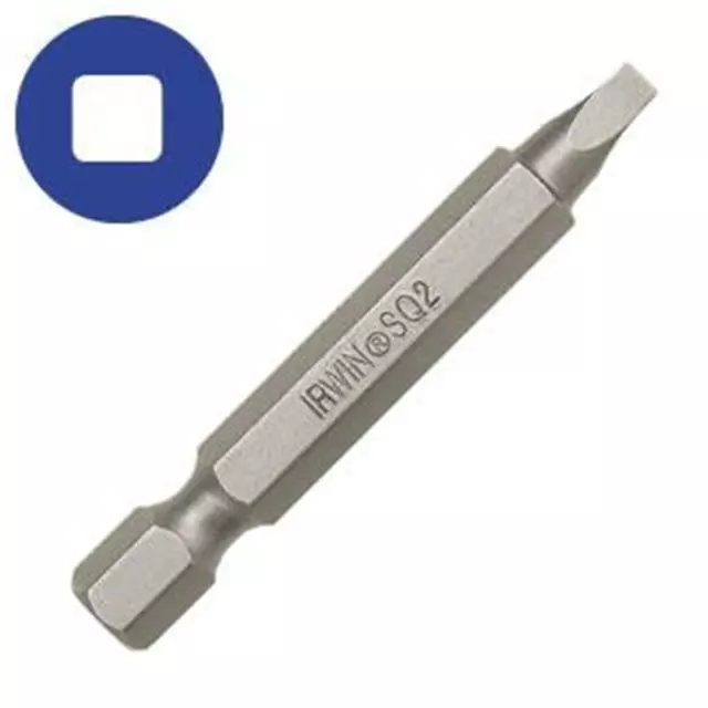 IWAF23SQ2B10 Power Bit, No. 2 Square Recess, 1/4 in. Hex Shank