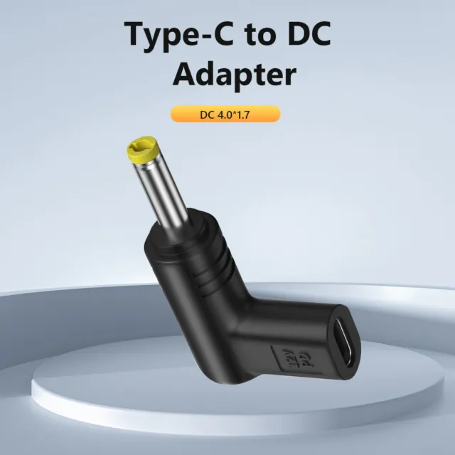 12-V-Adapter PD-Typ-C-Buchse auf DC-Stecker-Konverter für Router-Lüfter (DC4.0x1