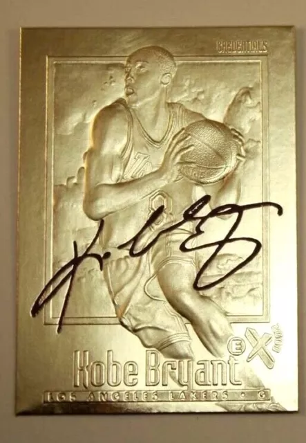 Kobe Bryant 1996-97 Skybox Ex-2000 "Purple Signature" 23Kt Gold Rookie Card!