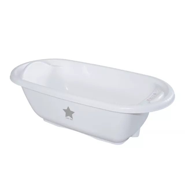 Baby - Badewanne mit Stöpsel "Little Star" mit Sternaufkleber ergonomisch