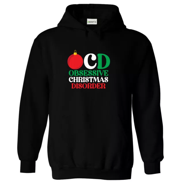 OCD Obessive Christmas Disorder Funny Unisex Kids and Adults Pullover Hoodie