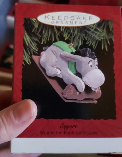 1993 Hallmark Keepsake Ornament Disney Winnie The Pooh Eeyore NIB NEW IN BOX