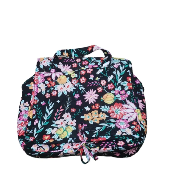 Vera Bradley Hanging Travel Organizer  Toiletries Jewelry Make-Up Zip Bag
