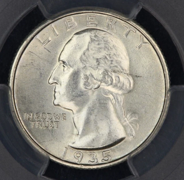 1935-S Washington Quarter 25c PCGS - MS64 Flashy original coin!