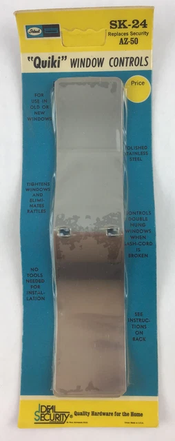 Vintage Ideal Security QUIKI Window Controls SK-24 NOS Replaces AZ-50