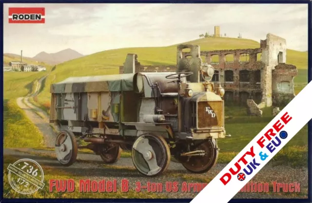 Fwd Model B 3 Ton U.s. Army Ammunition Truck #736 1/72 Roden