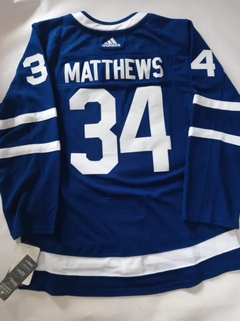 Auston Matthews Toronto Maple Leafs Jersey Adidas Official Size 46 Hockey NHL