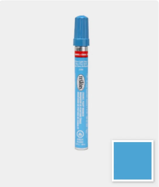 TESTORS 2508 ENAMEL Paint Marker Gloss Light Blue 1/3 fl oz 8.99