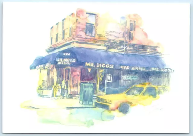 NEW YORK CITY, NY ~ Advertising MR. BIGGS BAR & GRILL  4"x6" Rack Postcard