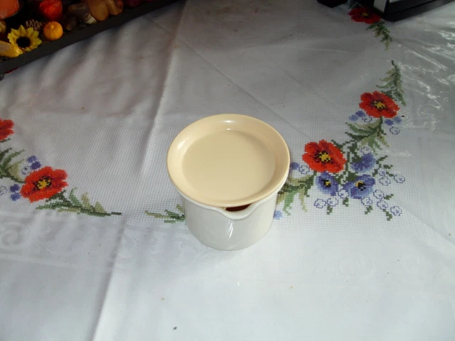 Kleine Zuckerdose  und Milchkännchen von Tupper mit Deckel