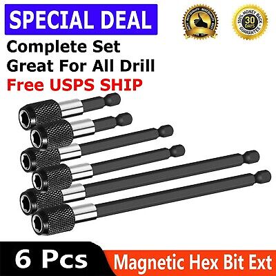 1/4" Hex Shank Holder Drill Bit Screwdriver Extension Quick Release Magnetic