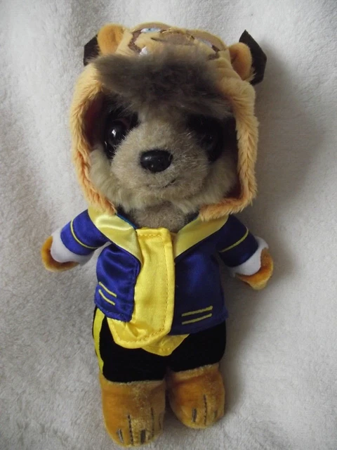 8" Oleg Meerkat Soft Toy Dressed As Beaty And The Beast