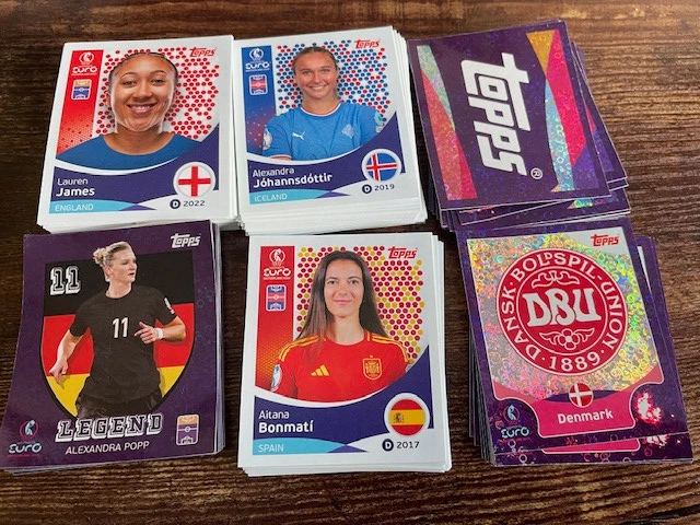 Topps Stickers Euro 2025 – Set Complet De 17 Vignettes Islande (Team Completo)