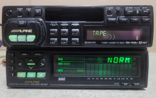 ALPINE ERA-G150 DSP TDA-7537J Car Audio Equalizer Cassette Set