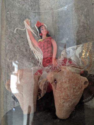 Spanish flamenco dancing woman