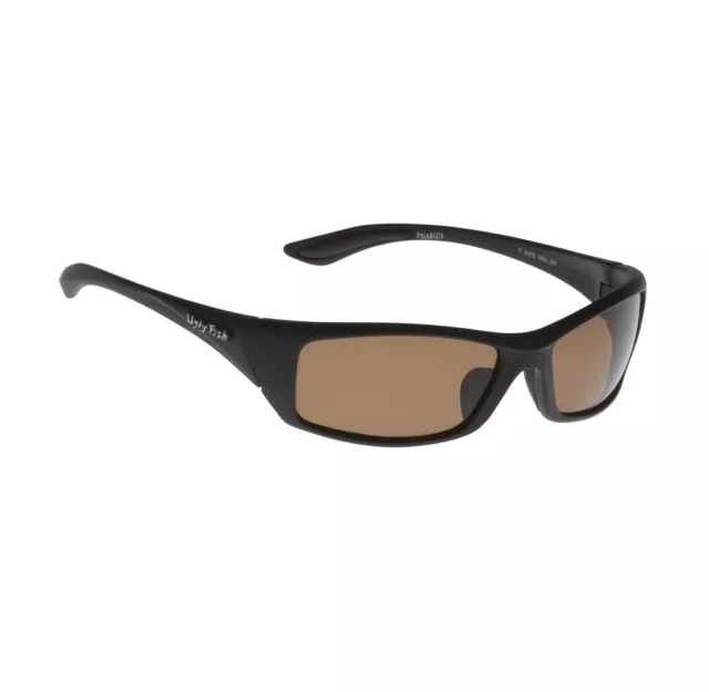 Ugly Fish TR-90 Polarised P6499 Matt Black Frame Brown Lens Fashion Sunglasses