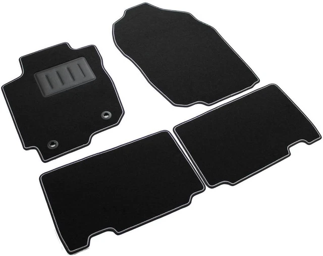 Set 4 Matten Auto Toyota Rav 4 IV Von 2013-19 Teppichboden Schwarze Anti-rutsch