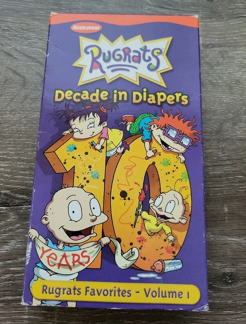 RUGRATS DECADE IN DIAPERS Volume 1 VHS TAPE Nickelodeon 32 01 rugrats-decade-in-diapers-volume-1-vhs-tape-nickelodeon-32-01