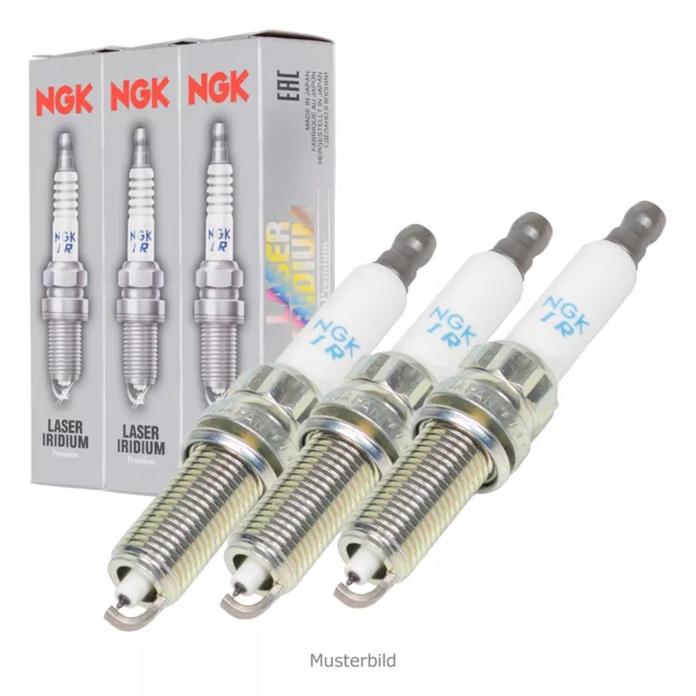 3x NGK 90738 DILTR6A8G Zündkerze für FORD FIESTA 7 PUMA 1.5 ST EcoBoost 2249264